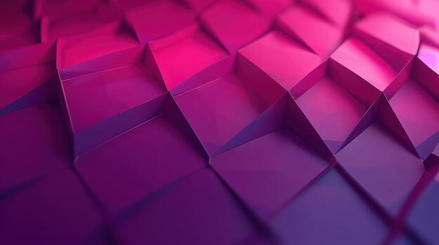 a beautiful wall on which a colored triangles is displayed, photo