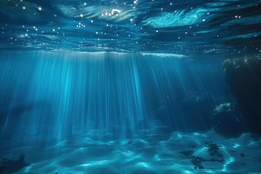 the sun is shining near an open water hole, photo