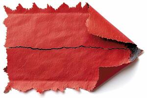 some paper that has been torn apart in the shape of an arrow, photo