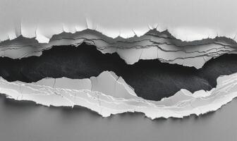 a hole cut out into pieces holding several black dots, photo