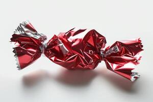 candis wrapped in shiny foils sitting on top of each other, photo