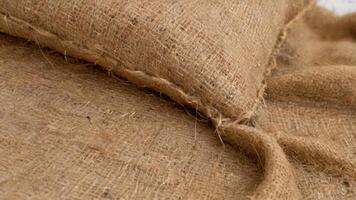 the twine is next to juting burlock material, photo