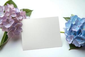 some blue and pink flowers are arranged close, photo