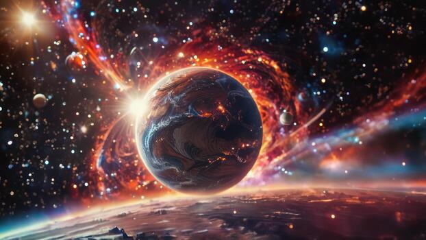 un resumen ver de planetas y fuego, foto