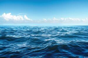 the waters around town are vast and very blue, photo