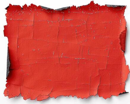 red colored piece of cardboard with some paint, photo