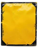 some paint yellow a black and gold square, photo