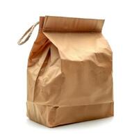 a brown bag with string handle on it, photo