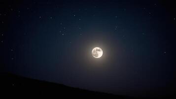 a full moon that is so bright that it shines, photo