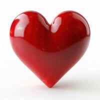 there is a red heart on the background, photo