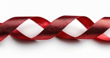 a red ribbon for the valentine's day or any occasion, photo