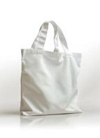 a plain white bag with a loop, photo