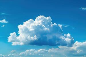 the big white cloud is over the land, photo