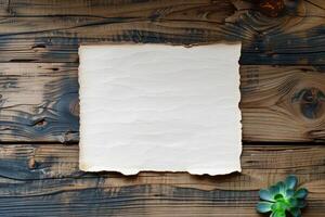 an old paper pinned tightly over wood, photo