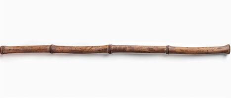 a long stick on top of a large wooden pole, photo