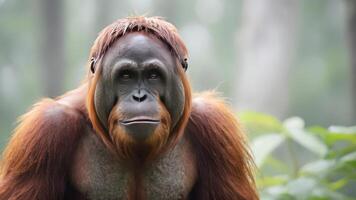 an orangee is shown with long orange hair, photo