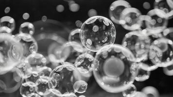bubbles in front of an interesting background or artwork, photo