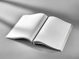 an open book sitting on top of a table, photo
