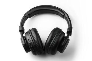 the black leather headband on the new panasonic hi - fi stereo headphone, photo