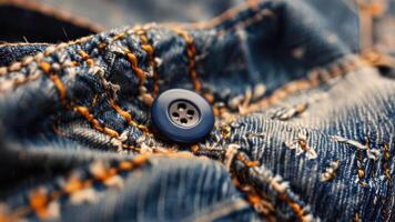 the button is located on the pocket of the jacket, photo
