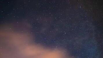 A timelapse of starry sky in Shizuoka at night video