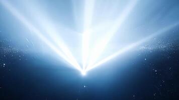 Radiant beams of light sweep in and out creating a mystical aura that transports the audience.. video