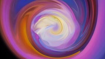 In a swirl of color and movement circular wipes transform into organic shapes that seem to pulse and breathe.. video