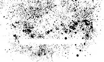 Abstract Black Ink Splatter on White Background, Square Design Elements for Copy Space Frame photo