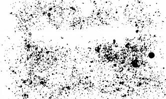 Abstract Black Ink Splatter on White Background with Square Design Elements for Copy Space Frame photo