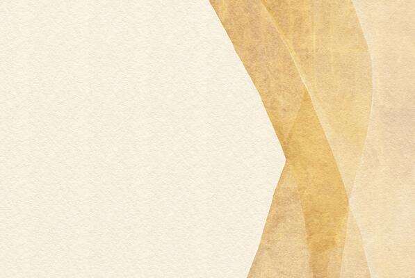 Japanese Paper Texture with Golden Waves - New Year's Card Background