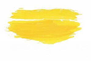 Yellow Paint Abstract Background for Text on White photo