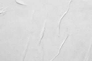 Crumpled White Paper Poster Texture photo