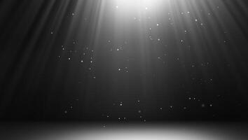 Abstract Background with Dark and Light Particles, Flickering Rays, 3D Rendering photo
