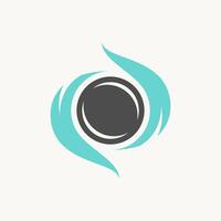 Logo design graphic concept creative abstract premium stock unique energy loop wind or fire effect wave power. Related dynamic soul yoga burst vector