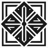 Attractive and beautiful geometric pattern design vector
