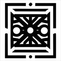 Attractive and beautiful geometric pattern design vector