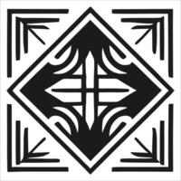 Attractive and beautiful geometric pattern design vector