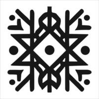 Attractive and beautiful geometric pattern design vector