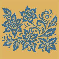 Attractive and beautiful floral pattern design for textile vector
