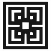 Attractive and beautiful geometric pattern design vector