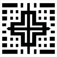 Attractive and beautiful geometric pattern design vector
