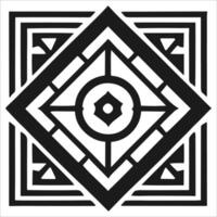 Attractive and beautiful geometric pattern design vector