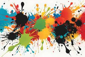 abstract splatter Color background. illustration design vector