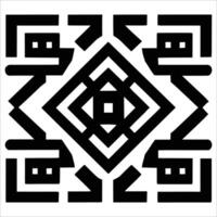 Attractive and beautiful geometric pattern design vector