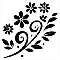 Beautiful floral pattern design vector