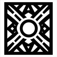 Attractive and beautiful geometric pattern design vector