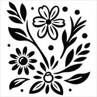 Beautiful floral pattern design vector