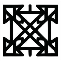 Attractive and beautiful geometric pattern design vector