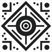 Attractive and beautiful geometric pattern design vector