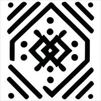 Attractive and beautiful geometric pattern design vector